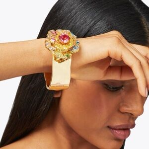 MSRP $285 ~ KURT GEIGER LONDON MW BLOOM GOLD BRACELET